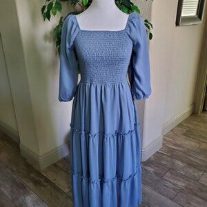 Mikarose Blue Midi Dress